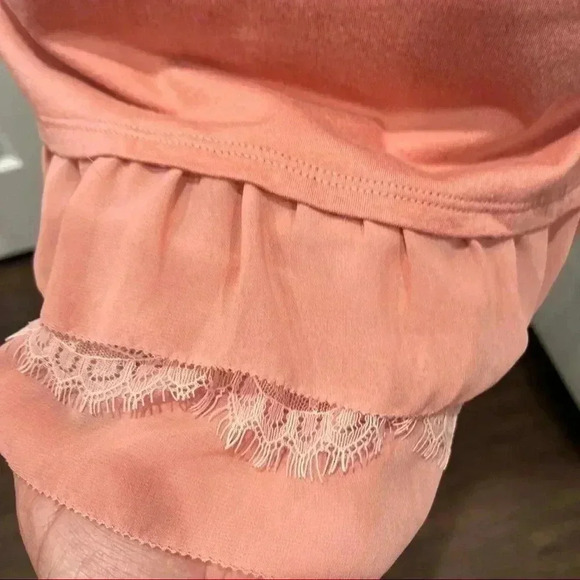 Logo Lori Goldstein long sleeveless tank with chiffon hem long lines - Picture 5 of 7